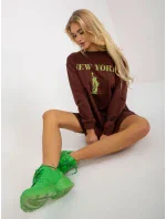 Mikina VI BL 3212.15X tmavo hnedá Mikina VI BL 3212.15X tmavo hnedá