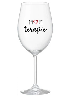 MY THERAPY - číry pohár na víno 350 ml