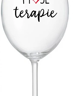 MY THERAPY - číry pohár na víno 350 ml