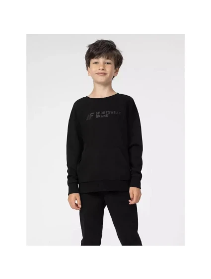 Chlapčenská mikina Jr 4FJSS23TSWSM222-20S Čierny vzor - 4F Chlapčenská mikina Jr 4FJSS23TSWSM222-20S Čierny vzor - 4F