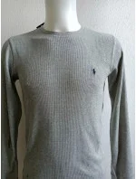 Pánské tričko dlouhým rukávem model 21066322 šedé - Ralph Lauren