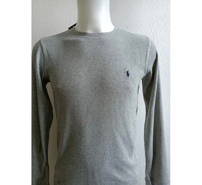 Pánské tričko dlouhým rukávem model 21066322 šedé - Ralph Lauren