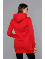 Tmavě červená dámská klokaní mikina model 17789374 - J.STYLE Tmavě červená dámská klokaní mikina model 17789374 - J.STYLE