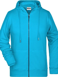 Daiber 8025 Dámska mikina s kapucňou 02.8025 turquoise