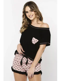 Talianska móda Buscato c.r. c.r. farba:čierna/tlač