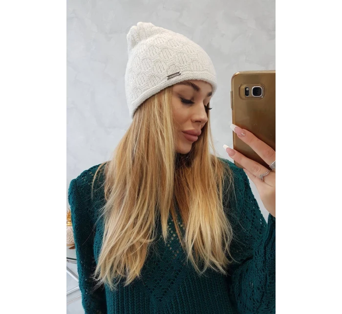 Cap bílá model 18750045 - K-Fashion Cap bílá model 18750045 - K-Fashion