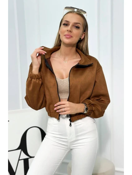 Semišová mikina na zips Ťava Semišová mikina na zips Ťava