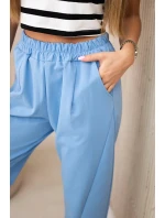 Nohavice s vreckami Summer Punto modré