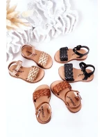 Dětské Pletené Sandály Černé model 21555318 - Boto