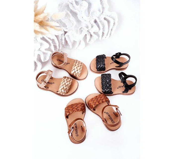 Dětské Pletené Sandály Černé model 21555318 - Boto