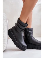 Dámské Kožené Boty na Zip S  Černé model 21673708 - Zazoo