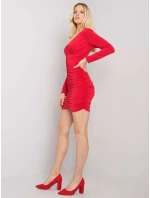 Šaty DHJ SK model 16732119 červená - FPrice Šaty DHJ SK model 16732119 červená - FPrice