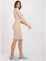 Dámske šaty Dress-EM-SK-686.63-béžová