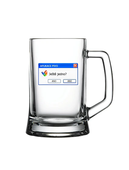 APLIKÁCIA PIVO - pivný pohár 0,5 l