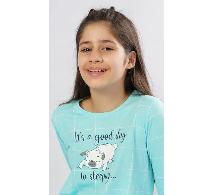 Dětská noční košile s dlouhým rukávem model 15847323 - Vienetta Kids Dětská noční košile s dlouhým rukávem model 15847323 - Vienetta Kids