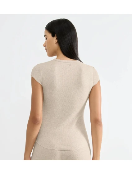 sloggi GO Ribbed T-Shirt - GRAY - SLOGGI GRAY - SLOGGI