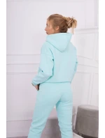 Teplá súprava s mikinou viazanou na spodnú časť mäty Teplá súprava s mikinou viazanou na spodnú časť mäty