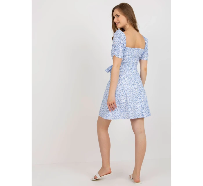 LK SK 509002 šaty.03P biela a modrá