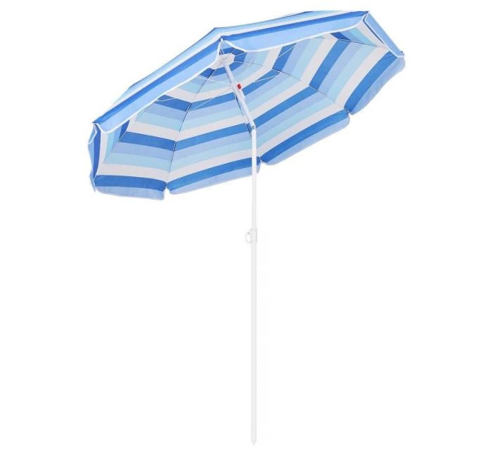 BALKÓNOVÝ PLÁŽOVÝ SLNEČNÍK 180CM MODRÁ LÍNIA 1048819