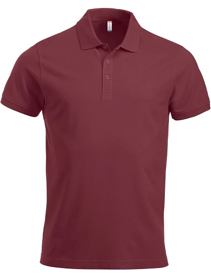 Clique Classic Lincoln S/S Pánske polo tričko z hrubej bavlny 67.8244 bordová Clique Classic Lincoln S/S Pánske polo tričko z hrubej bavlny 67.8244 bordová