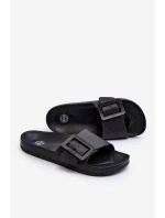 Klapki Damskie Big Star z Klamrą Czarne FF274A389