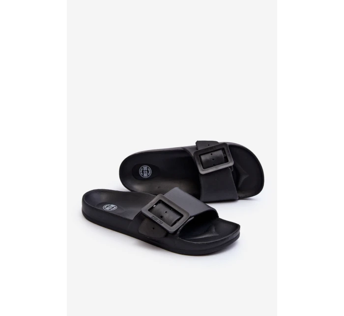 Klapki Damskie Big Star z Klamrą Czarne FF274A389