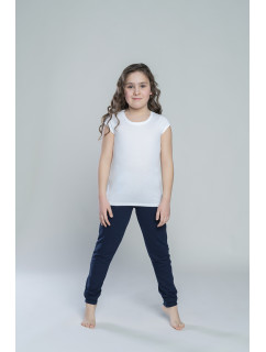 Dievčenské tričko s krátkym rukávom Tola - biele