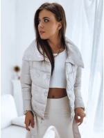 Dámská prošívaná bunda kabát PREMIUM béžová Dstreet model 21965998 - FashionStreet