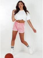 Dámské teplákové kraťasy TOP SPORT růžové Dstreet model 21979501 - FashionStreet