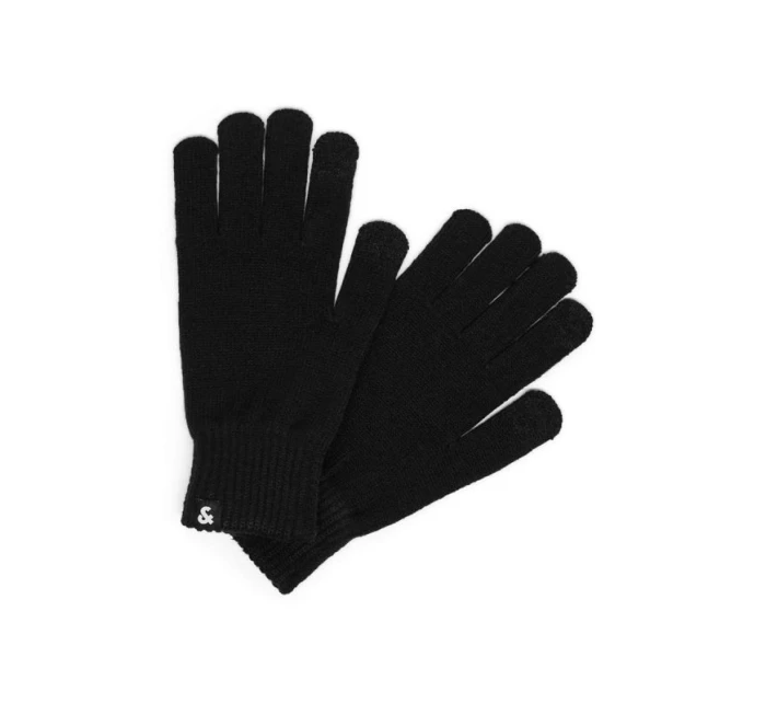 Pletené rukavice Jack & Jones model 21815815 BLACK - Jack&Jones