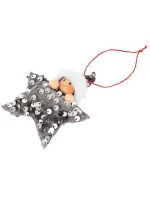 SADA PRÍVESKOV 3 KS HVIEZDIČKY STRIEBORNÉ FLITRE BÁBIKY