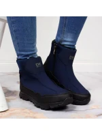 Zimní sněhové boty nepromokavé tmavě modré DK Zimní sněhové boty nepromokavé tmavě modré DK