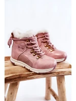 Detské zateplené topánky so zipsom Big Star KK374177 Pink