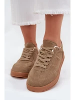 Dámské semišové sneakersy Big Star model 21705779 HIPOLY SYSTEM Béžové - Big Star Shoes Dámské semišové sneakersy Big Star model 21705779 HIPOLY SYSTEM Béžové - Big Star Shoes