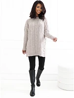 Sweter BA SW beżowy model 19014871 - FPrice Sweter BA SW beżowy model 19014871 - FPrice