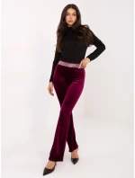 Spodnie IT SP model 21776318 bordowy - FPrice Spodnie IT SP model 21776318 bordowy - FPrice