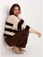 Sweter MI SW model 21776397 beżowy - FPrice Sweter MI SW model 21776397 beżowy - FPrice