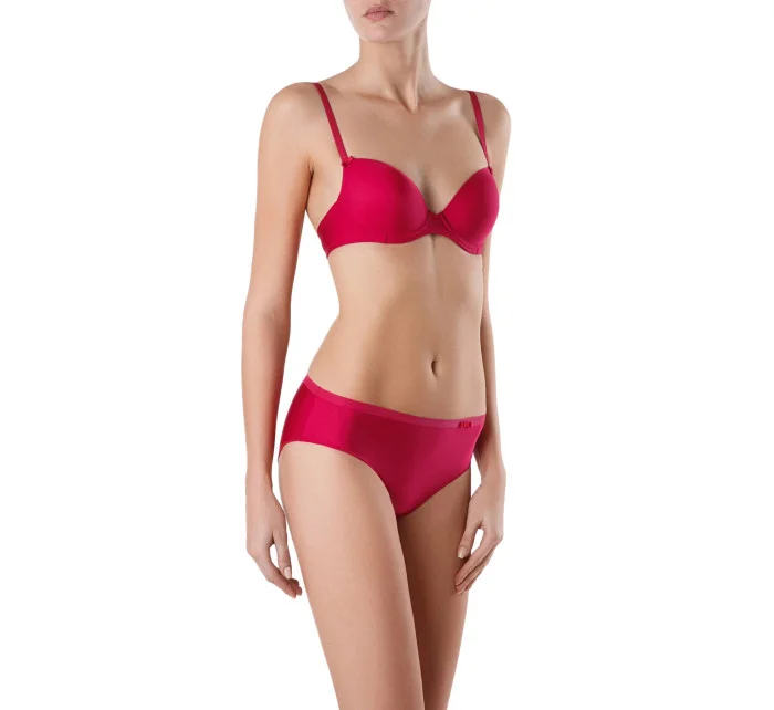 Podprsenka s kosticami Rb0003 tmavoružová - Conte