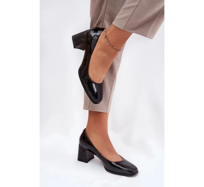 Dámské lodičky na podpatku Černá  model 21156719 - VINCEZA