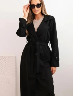 Dámsky kabát 4595 Black - K-Fashion
