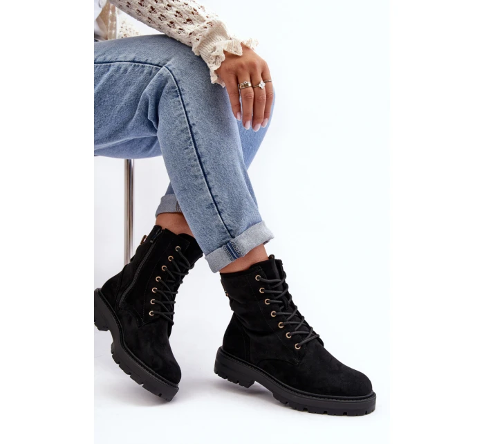 Šnurovanie vyšší model 216641 Krok v štýle