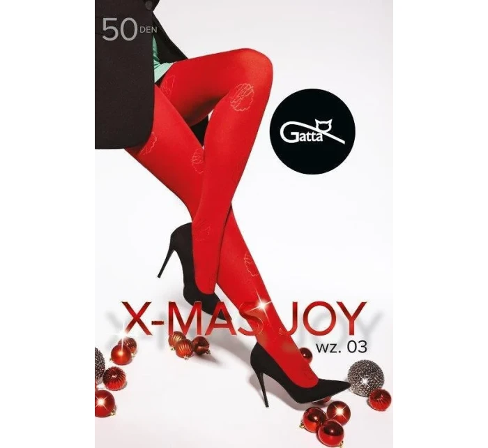 Pančuchy Gatta X-Mas Joy wz.03 50 den 5-XL