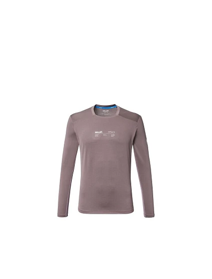 Pánske tričko MILLET Intense Ts Ls M, slivkovo fialové