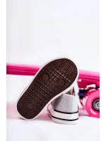 Dziecięce Trampki Wiązane Srebrne Wella