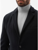 Pánsky kabát Ombre Coat C432-1 Black