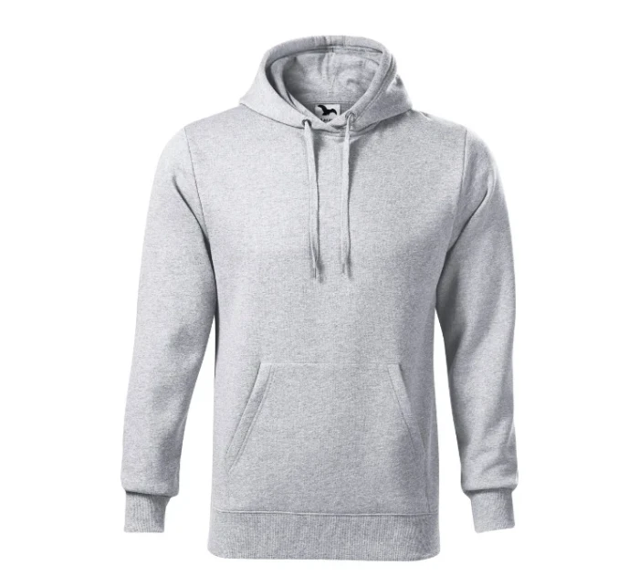 Pánska mikina s kapucňou svetlo šedá