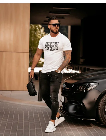 Pánske tričko 279262 biele - Ola Voga Pánske tričko 279262 biele - Ola Voga