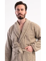 Pánský župan se šálovým límcem model 21820325 Béžová - Vienetta