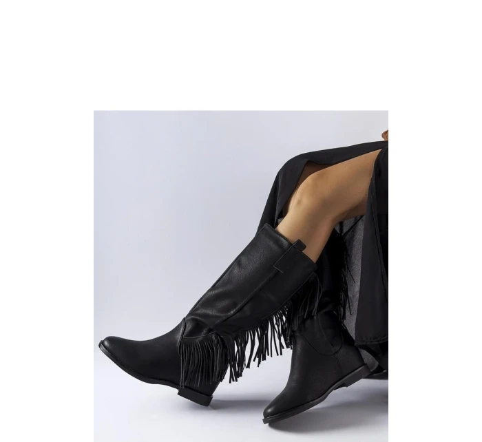 Čižmy na klinovom podpätku model 204769 Solea Čižmy na klinovom podpätku model 204769 Solea