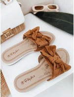 Dámske žabky LOVESLIDE camel FashionStreet ZY0996